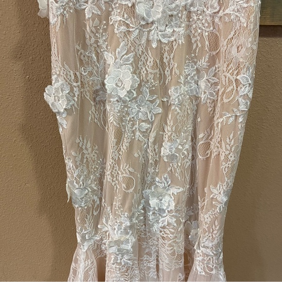 Lulus Luxe To Be Loved White Embroidered Lace Trumpet Maxi Dress - Picture 12 of 15